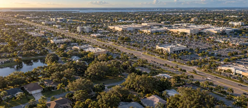 Aerial view of Brandon, FL