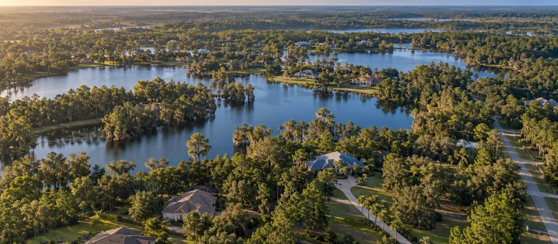 Aerial view of Lutz, FL