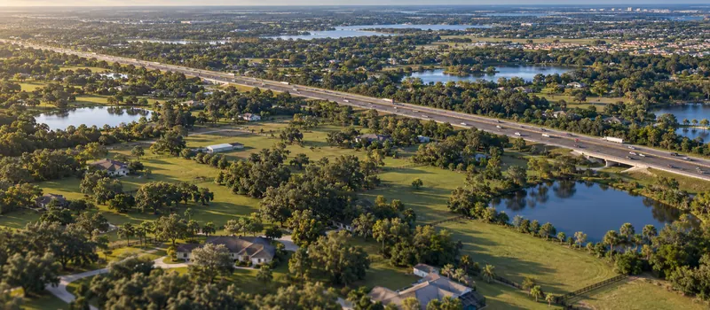 Aerial view of Seffner, FL