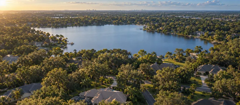 Aerial view of Valrico, FL