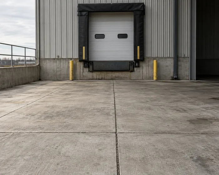 Heavy duty commercial concrete apron in Plant City