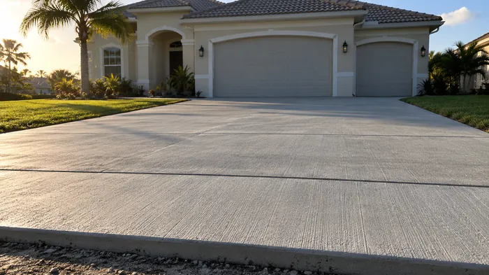 Concrete Driveways job by J&M Construction
